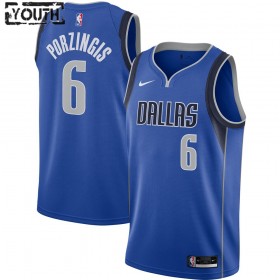 NBA Dallas Mavericks Trikot Kristaps Porzingis 6 Nike 2020-2021 Icon Edition Swingman - Kinder